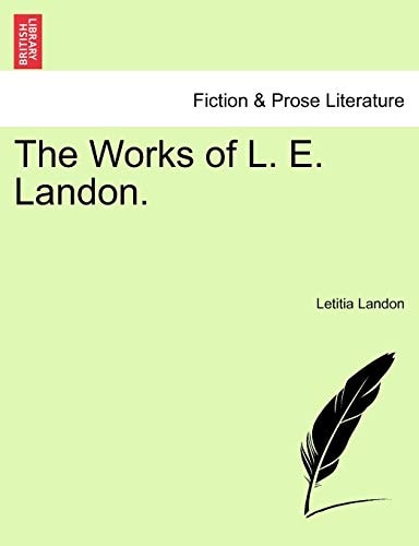 The Works of L. E. Landon, vol. I