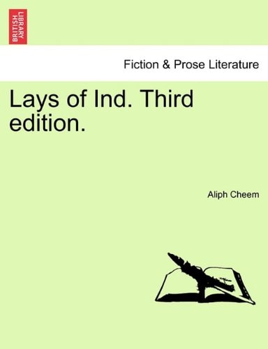 Lays of Ind. Third edition.