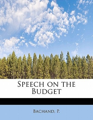 Speech on the Budget