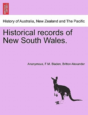 Historical records of New South Wales.