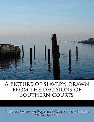 A picture of slavery, drawn from the decisions of southern courts