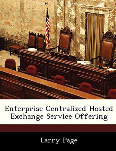 Enterprise Centralized Hosted Exchange Service Offering
