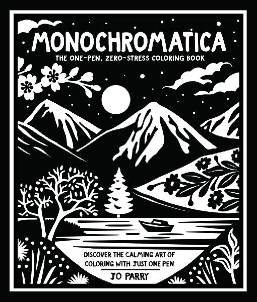 Monochromatica: The One-Pen, Zero-Stress Coloring Book
