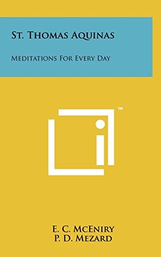 St. Thomas Aquinas Meditations For Every Day
