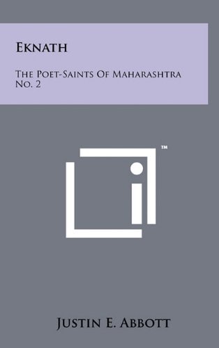 Eknath The Poet-Saints of Maharashtra No. 2