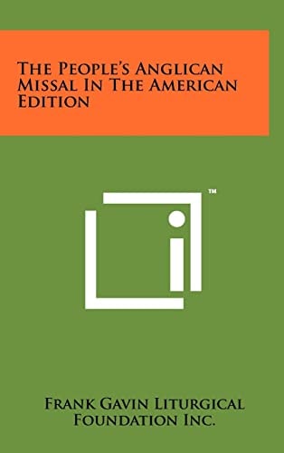 The People's Anglican Missal In The American Edition