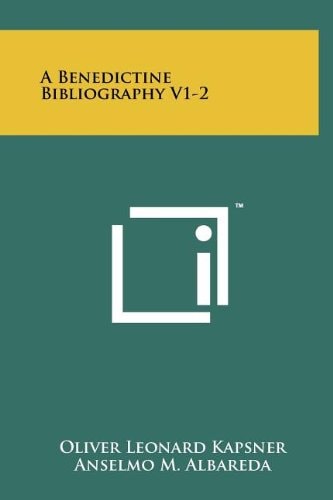 A Benedictine Bibliography V1-2