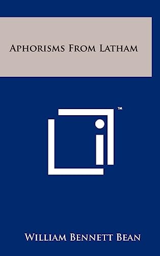Aphorisms from Latham