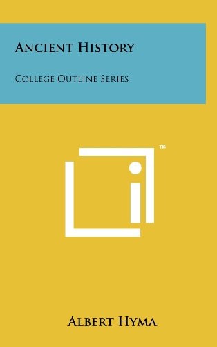 Ancient History College Outline Series