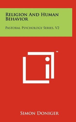 Religion And Human Behavior Pastoral Psychology Series, V2