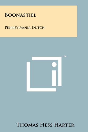 Boonastiel Pennsylvania Dutch