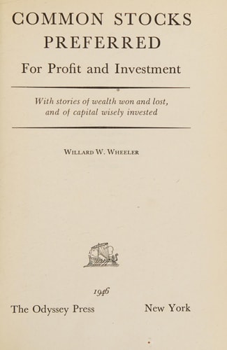 Common Stocks Preferred For Profit And Investment