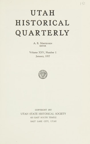 Railroad Renaissance in the Rockies Utah Historical Quarterly V25, January, 1957