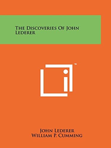 The Discoveries Of John Lederer