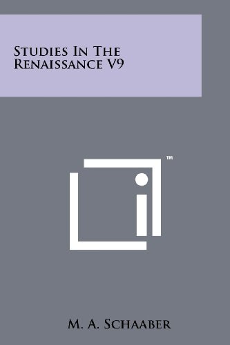 Studies in the Renaissance V9