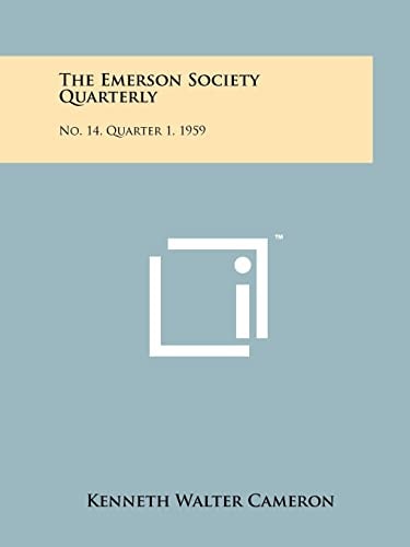 The Emerson Society Quarterly No. 14, Quarter 1, 1959