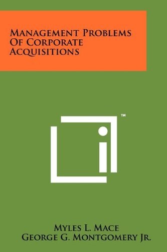 Management Problems Of Corporate Acquisitions