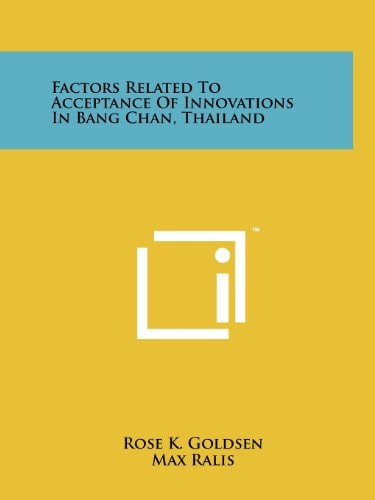 Factors Related to Acceptance of Innovations in Bang Chan, Thailand