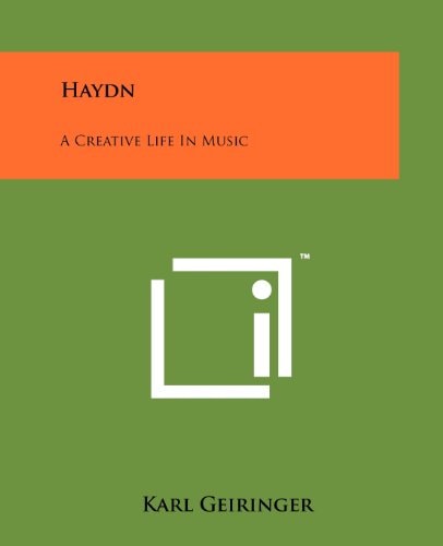 Haydn A Creative Life In Music