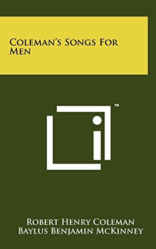 Coleman's Songs for Men