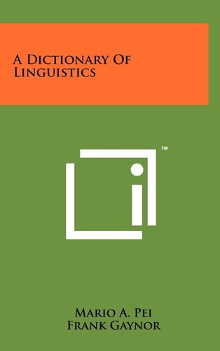 A Dictionary of Linguistics