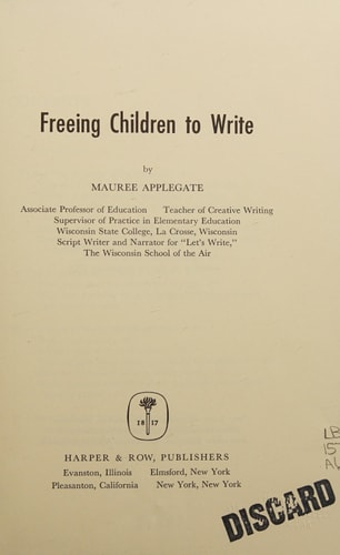 Freeing Children to Write