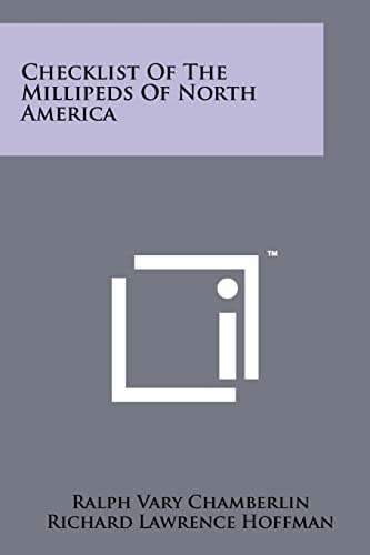 Checklist of the Millipeds of North America