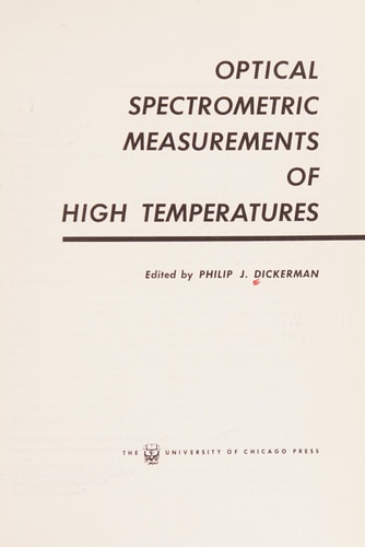 Optical Spectrometric Measurements of High Temperatures