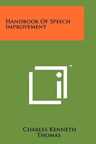 Handbook Of Speech Improvement