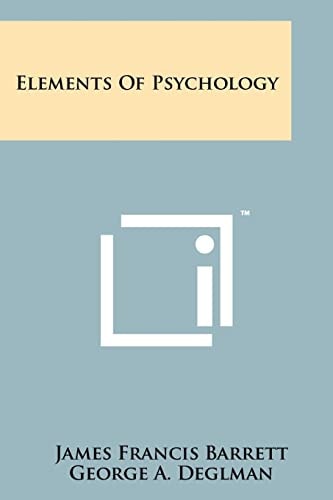Elements of Psychology