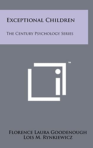 Exceptional Children The Century Psychology Series