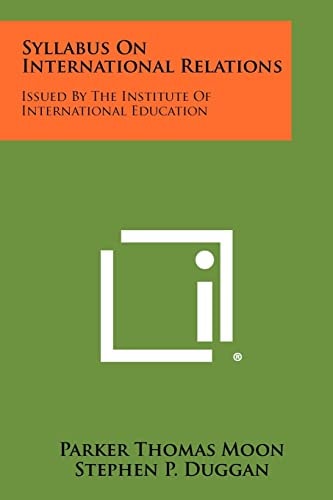 Syllabus On International Relations Issued By The Institute Of International Education