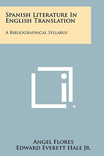 Spanish Literature In English Translation A Bibliographical Syllabus