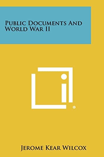 Public Documents and World War II