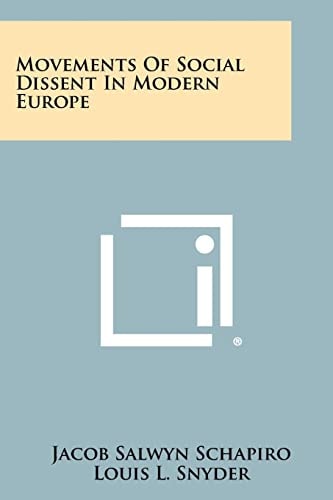 Movements of Social Dissent in Modern Europe