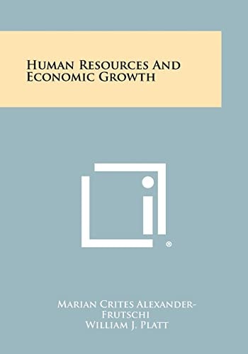 Human Resources And Economic Growth