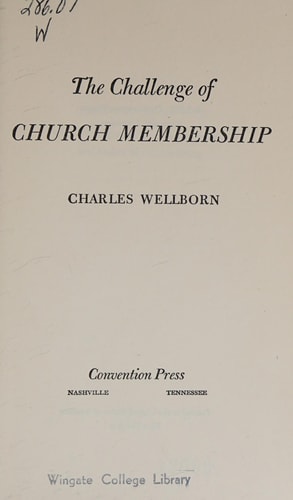The Challenge of Church Membership