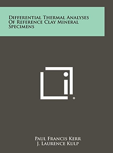 Differential Thermal Analyses of Reference Clay Mineral Specimens