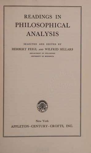 Readings In Philosophical Analysis