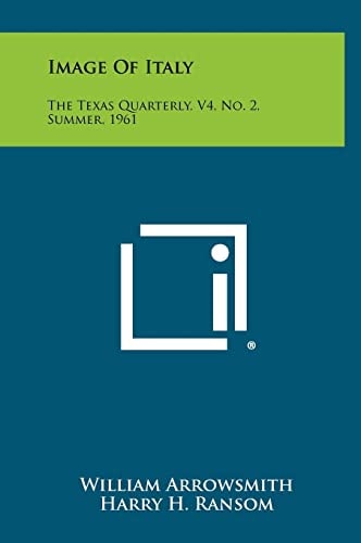 Image of Italy The Texas Quarterly, V4, No. 2, Summer, 1961