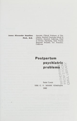 Postpartum Psychiatric Problems