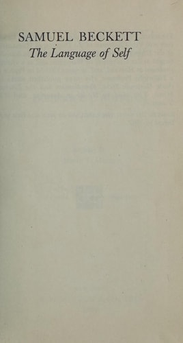 Samuel Beckett The Language Of Self