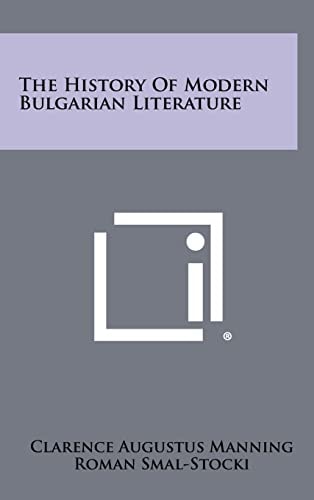 The History Of Modern Bulgarian Literature