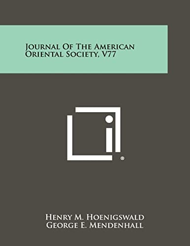 Journal of the American Oriental Society, V77