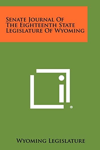 Senate Journal of the Eighteenth State Legislature of Wyoming