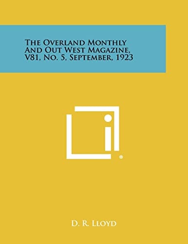 The Overland Monthly and Out West Magazine, V81, No. 5, September, 1923
