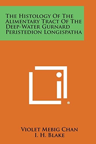 The Histology of the Alimentary Tract of the Deep-Water Gurnard Peristedion Longispatha