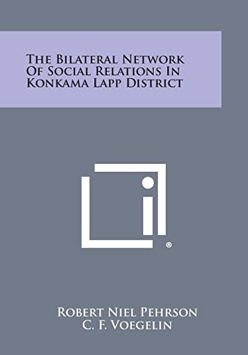 The Bilateral Network Of Social Relations In Konkama Lapp District