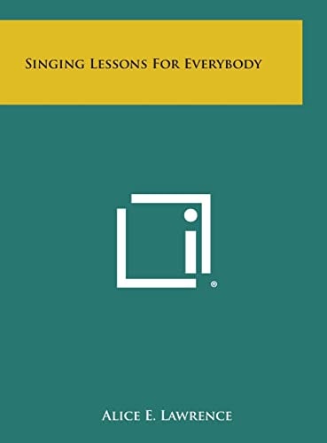 Singing Lessons For Everybody