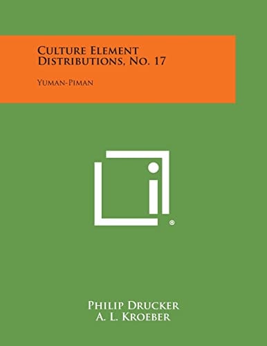 Culture Element Distributions, No. 17 Yuman-Piman